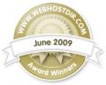 June 2009 web hosting award winner June 2009 web hosting award winner